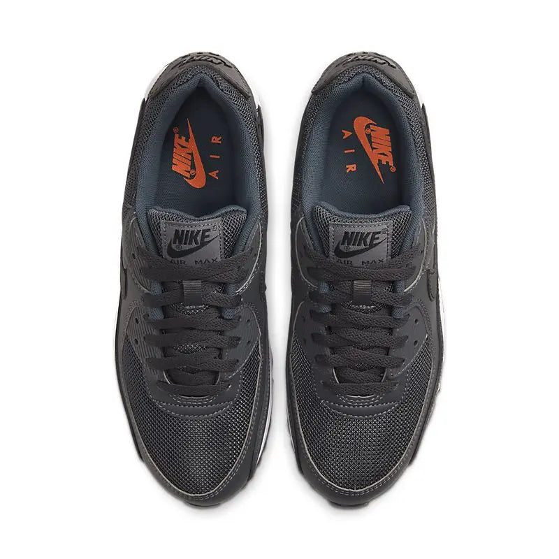 Nike Air Max 90 Cinza Escuro/Laranja