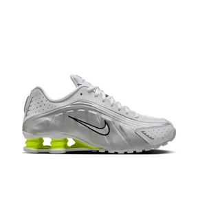 Nike Shox R4 'White Metallic Silver Volt'