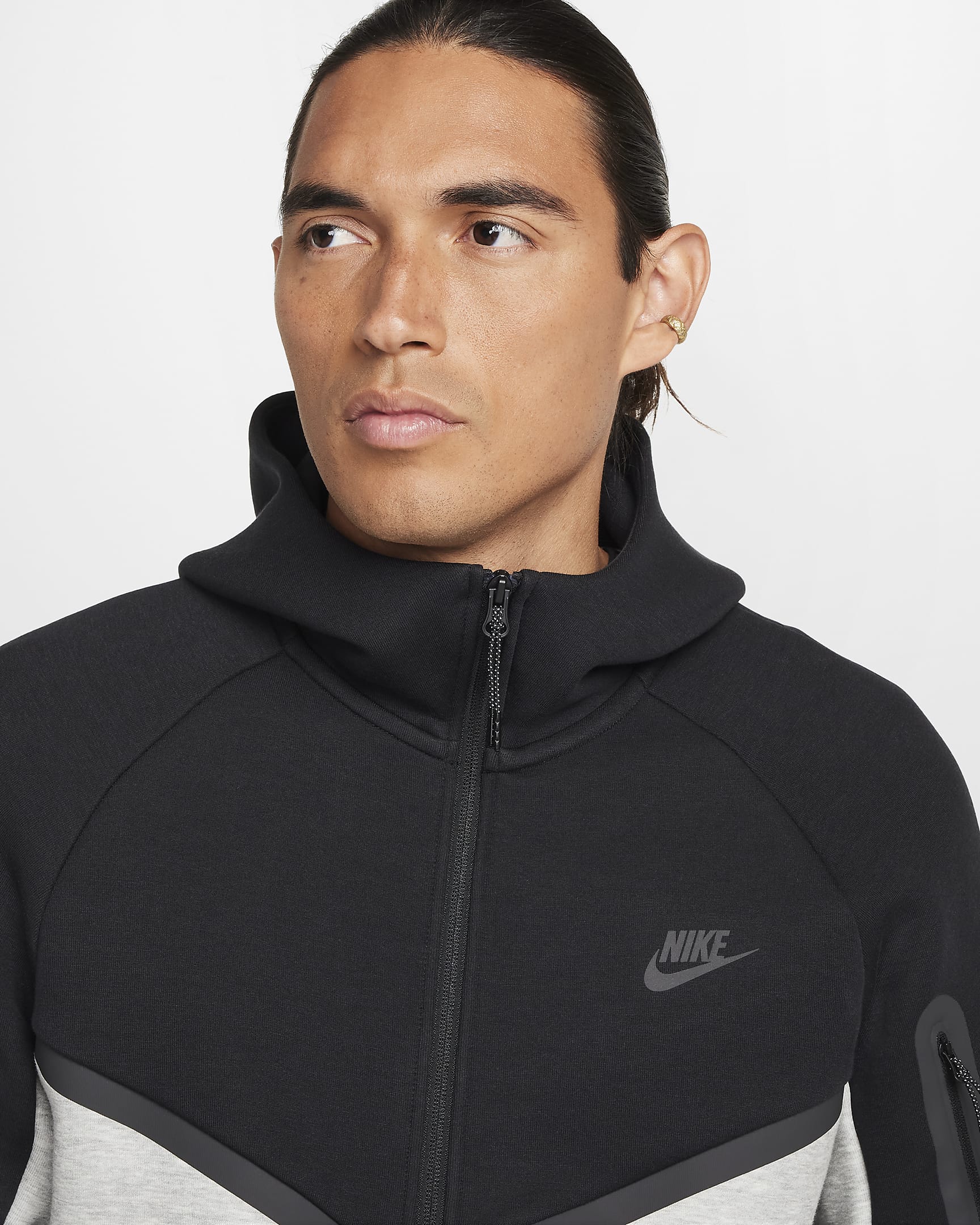 Conjunto Nike Tech Fleece Preto/Cinza