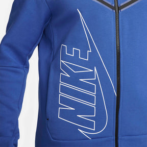 Conjunto Nike Tech Fleece Azul Escuro Estampado