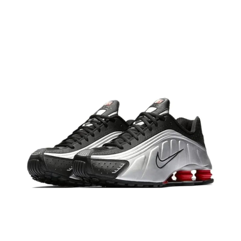 Nike Shox R4 'Black Metallic Silver 2024'